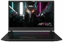 Ноутбук Gigabyte Aorus 17 9SF Core i5 12500H 16Gb SSD512Gb NVIDIA GeForce RTX4070 8Gb 17.3 FHD (1920x1080) Free DOS black WiFi BT Cam (9SF-E3KZ253SD)