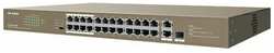 Коммутатор IP-COM F1126P-24-250W, неуправляемый