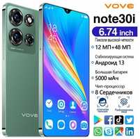 VOVE Смартфон Note30i 12 ГБ+512 ГБ6,74 дюйма 5G