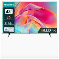 Hisense QLED телевизор 43E7NQ Smart 4K Ultra HD 43″ черный