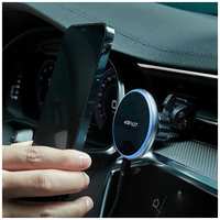 Магнитный держатель автомобильный MagSafe AceFast D3 для iPhone / Айфон 12/13/14/15/ 16 серии Крепление в воздуховод
