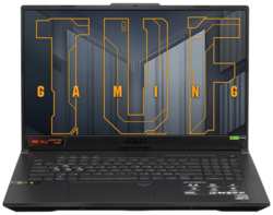 17.3″ Игровой ноутбук ASUS TUF Gaming A17 FA707NV-HX067, 1920x1080, IPS, AMD Ryzen 5 7535HS, ядра: 6 х 3.3 ГГц, RAM 16 ГБ, SSD 512 ГБ, GeForce RTX 4060 для ноутбуков 8 ГБ, без ОС