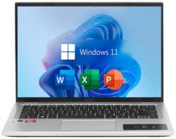 14″ Ноутбук Acer Aspire 3, AMD Ryzen 7 5700U (4.3 ГГц), RAM 8 ГБ LPDDR4x, SSD 1 ТБ, AMD Radeon Vega 8, Windows 11 Pro + Office 2021 Pro Plus, Pure , Русская раскладка, EAC