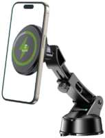 MAG Магнитный держатель для телефона с быстрой беспроводной зарядкой 15Вт / кабель Type-C - Type-C в комплекте