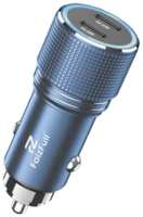 AvtoChargeSmart Автомобильное зарядное устройство 40 Вт с быстрой зарядкой / Зарядка в прикуриватель с 2 разъемами 2×USB Type-C