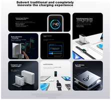 ANKER 140W Screen Display Charger Set, GaN Type-C Fast Charging 100W Plug Compatible with IPhone 16 Pro, Apple 15, Huawei Phones, Laptops And Computers