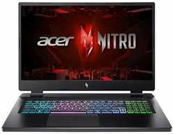 17.3″ Ноутбук ACER Nitro AN17-41-R8P3, AMD Ryzen 7 7735HS (3.2 ГГц), RAM 16 ГБ, SSD 1024, AMD Radeon 680M, Без системы, Английская раскладка, черный, NH. QL1CD.001