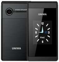 UNIWA X28 Flip, 2 SIM, черный