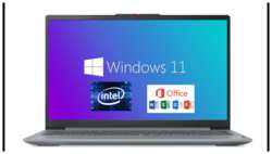 Lenono 15.6″ Ноутбук Lenovo IdeaPad Slim 3, Intel Core i5-12450H (3.3 ГГц), RAM 16 ГБ DDR5 SSD 512 ГБ, Windows 11 Pro + Office 2021, Серый, Русская раскладка