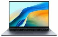 Ноутбук Huawei MateBook D 16 MCLF-X Core i3 1215U 8Gb SSD512Gb Intel UHD Graphics 16″ IPS (1920x1200) Windows 11 Home grey space WiFi BT Cam (53013WXD