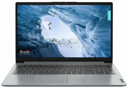 Ноутбук Lenovo IdeaPad 1 15IGL7, 15.6″ (1920x1080) IPS / Intel Celeron N4020 / 4ГБ DDR4 / 128ГБ SSD / UHD Graphics / Win 11 Home, серый (82V700DURK)