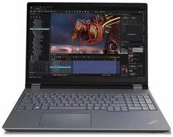 Ноутбук Lenovo ThinkPad P16 G2 21FBA06GCD, 16, IPS, Intel Core I7 13700HX 2.1ГГц, 16-Ядерный, 16ГБ DDR5, 1ТБ SSD, NVIDIA RTX A1000 - 6 ГБ, Windows 11 Professional