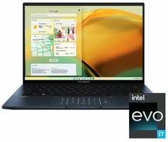 Ноутбук ASUS Zenbook 14 OLED UX3402ZA-KM390X 14″ (2880x1800) / Intel Core i7 1260P / 16GB LPDDR5 / 1TB SSD / Intel Iris Xe / Win 11 Pro, blue (90NB0WC1-M019A0)