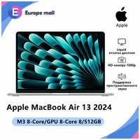 Apple MacBook Air 13 2024 (M3 8-Core/GPU/10-Core/8GB/512GB) MRXR3