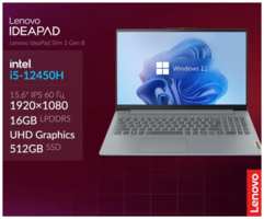 15.6″ Ноутбук Lenovo IdeaPad Slim 3 Gen 8, Intel Core i5-12450H (4.4 ГГц), RAM 16 ГБ LPDDR5, SSD 512 ГБ, Windows 11, Arctic , Русская раскладка
