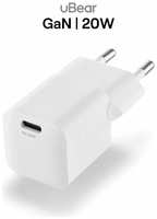 Зарядное устройство uBear Pulse, GaN, 20 Вт, (WC09WHPD20-C)
