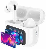 Hoco. Беспроводные TWS наушники Hoco EW72 с шумоподавлением и экраном, белые