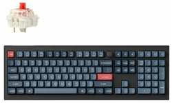 Беспроводная механическая клавиатура Keychron V6 Max (100%) цвет Carbon , Русская раскладка, RGB, Hot Swap, кейкапы без подсветки, линейные переключатели (Gateron Jupiter )