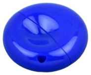 Пластиковая промо флешка круглой формы (8 Гб  /  GB USB 2.0 Синий / Blue 021-Round Flash drive из пластика недорого)