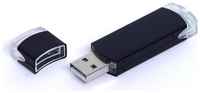 Классическая металлическая флешка для нанесения логотипа (4 Гб  /  GB USB 2.0 Черный 014 недорого)