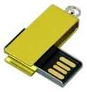 Centersuvenir.com Металлическая флешка с мини чипом в цветном корпусе (4 Гб  /  GB USB 2.0 Желтый / Yellow minicolor1 Flash drive)