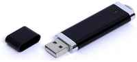 Apexto Промо флешка пластиковая «Орландо» (16 Гб  /  GB USB 2.0 Черный / Black 002 Flash drive PL003)