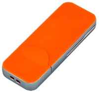 Centersuvenir.com Пластиковая флешка для нанесения логотипа в стиле iphone (128 Гб  /  GB USB 2.0 Оранжевый / Orange I-phone_style Флеш-карта Айсберг)