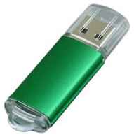 Apexto Металлическая флешка с прозрачным колпачком (128 Гб / GB USB 2.0 Зеленый/Green 018) 19848000035399