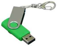 Флешка для нанесения Квебек (128 Гб  /  GB USB 2.0 Зеленый / Green 030)