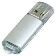 Apexto Металлическая флешка с прозрачным колпачком (32 Гб / GB USB 2.0 /Silver 018 Модель 120)