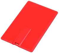 Super Talent Флешка для нанесения логотипа в виде пластиковой карты (8 Гб  /  GB USB 2.0 Красный / Red card1 Flash drive VF-801С1)