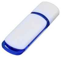 Centersuvenir.com Промо флешка пластиковая с цветными вставками (64 Гб  /  GB USB 3.0 Синий / Blue 003 Астер ″Aster″ S412)