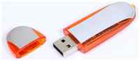 Centersuvenir.com Овальная флешка для нанесения логотипа (32 Гб  /  GB USB 2.0 Оранжевый / Orange 017 Модель 118)