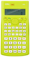 Калькулятор научный (ЕГЭ) Deli,12раз, LCD-диспл, пит от бат, зелен E1710A / GRN