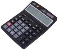 Калькулятор настольный полноразмерный Deli, двойное питание, E39259