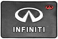 Коврик на приборную панель c логотипом INFINITI (противоскользящий)