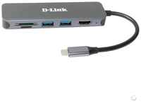 Сетевое оборудование D-Link DUB-2327/A1A Док-станция с разъемом USB Type-C, 2 портами USB 3.0, 1 портом USB Type-C/P