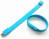 MSKBraslet Флешка-браслет С01, 16 ГБ голубая, размер взрослый