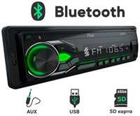 Автомагнитола зеленая подсветка Bluetooth, USB, AUX, SD, FM - FIVE F22G 1din