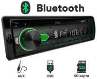 Автомагнитола зеленая подсветка Bluetooth, USB, AUX, SD, FM - FIVE F24G 1din