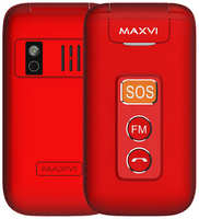 Телефон MAXVI E5, 2 SIM, красный