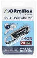 USB-накопитель (флешка) OltraMax 290 64Gb (USB 2.0), черный