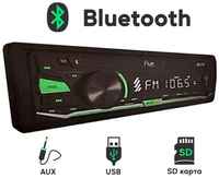 Автомагнитола зеленая подсветка Bluetooth, USB, AUX, SD, FM - FIVE F20G 1din