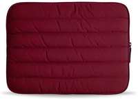 Чехол Bustha Puffer Sleeve Nylo / Leather для Macbook Pro 15 / Pro 16, цвет малиновый