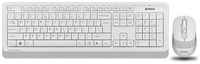 Комплект клавиатура + мышь A4Tech Fstyler FG1010, черный / голубой, английская / русская