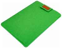 ZaMarket Чехол войлочный на липучке для ноутбука, планшета 11-12 дюймов, размер 31-22-2 см, зеленый