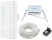 Уличный (outdoor) роутер 3G/4G LTE Cat.4 KuWFi T-QC300K с ZBT 1626 + POE-питание + 20 метров кабель