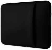 ZaMarket Чехол для ноутбука 13-14 дюймов, на молнии, ткань оксфорд с водоотталкивающей пропиткой, размер 36-27-2 см, черный