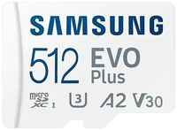 Samsung Карта памяти Micro SecureDigital 512Gb MB-MC512KA RU KR APC EU EVO PLUS + adapter