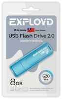 Флешка USB 2.0 Exployd 8 ГБ 620 ( EX-8GB-620-Blue )